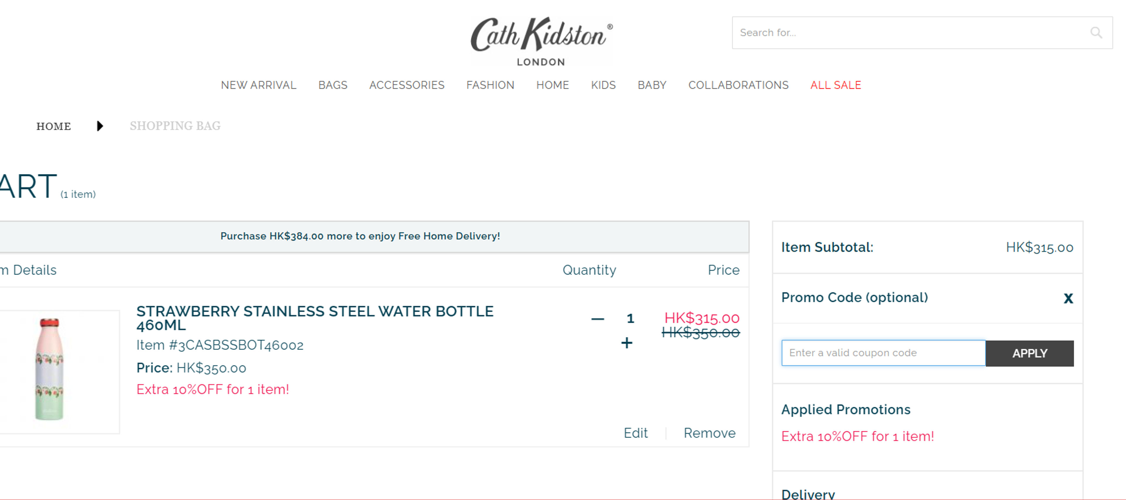 How to use Coupon for Cath Kidston